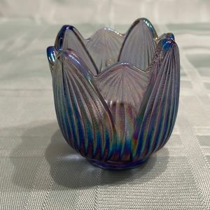 Fenton vintage lotus votive candle holder